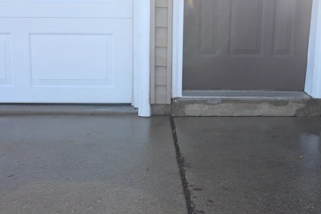 After driveway concrete leveling in Berrien County, MI after concrete lifting and leveling