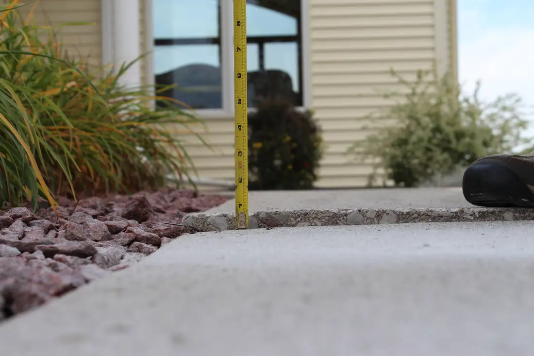 After sidewalk leveling in Berrien County, MI with lifted and leveled residential concrete