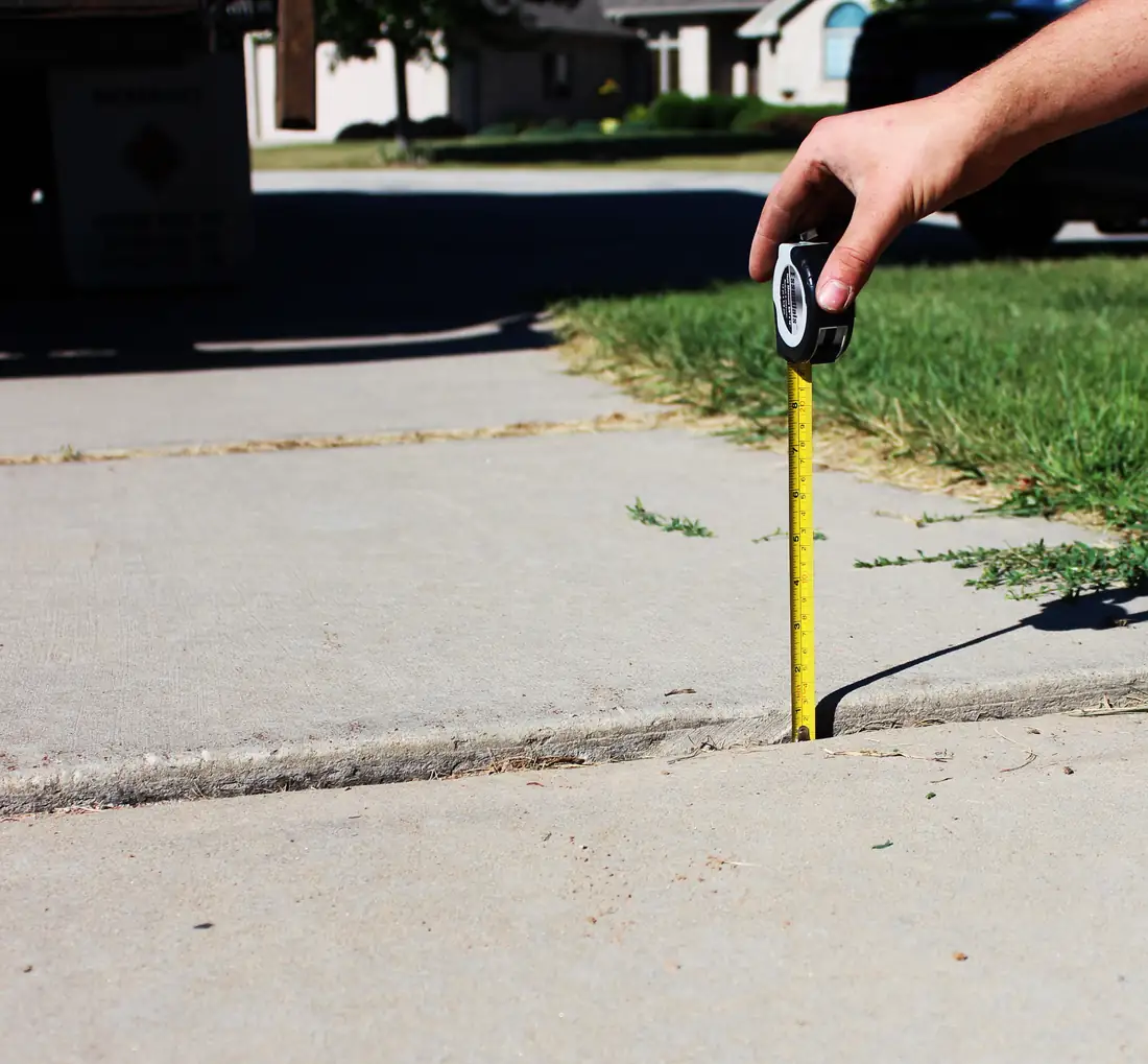 After sidewalk leveling in Berrien County, MI with lifted and leveled residential concrete