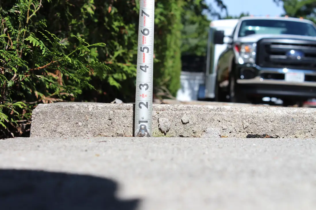 After walkway concrete leveling in Berrien County, MI with lifted and leveled residential concrete
