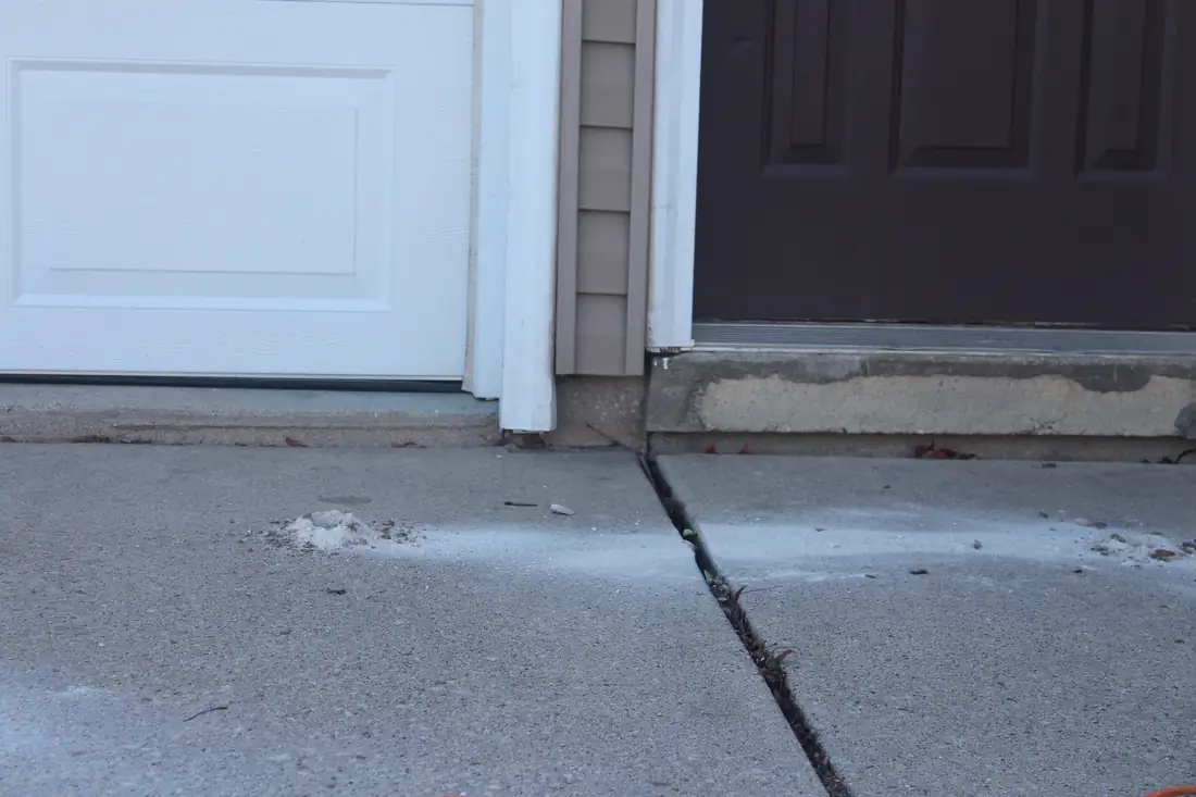After walkway concrete leveling in Berrien County, MI with lifted and leveled residential concrete