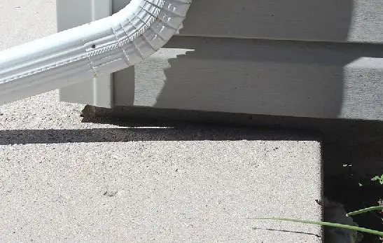 After concrete leveling near a downspout in Berrien County, MI